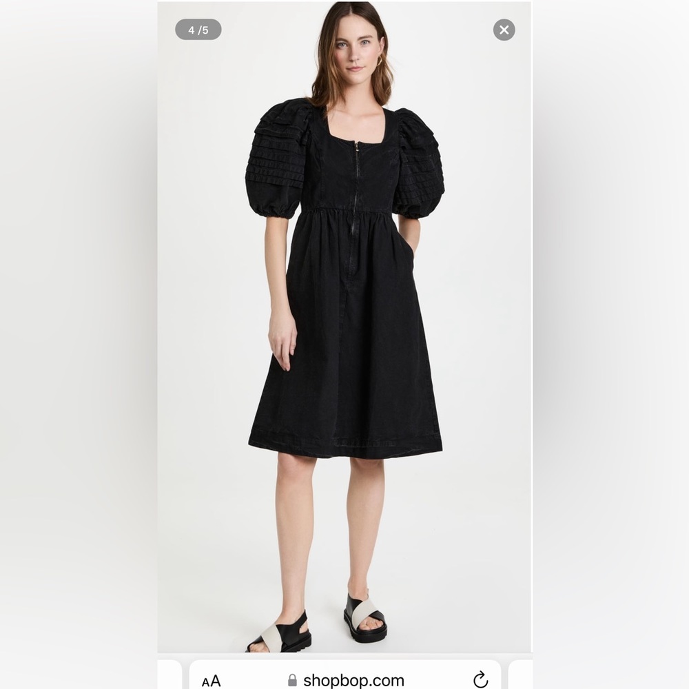 SEA PUFF SLEAVE ZIP FRONT DRESS SIZE 2